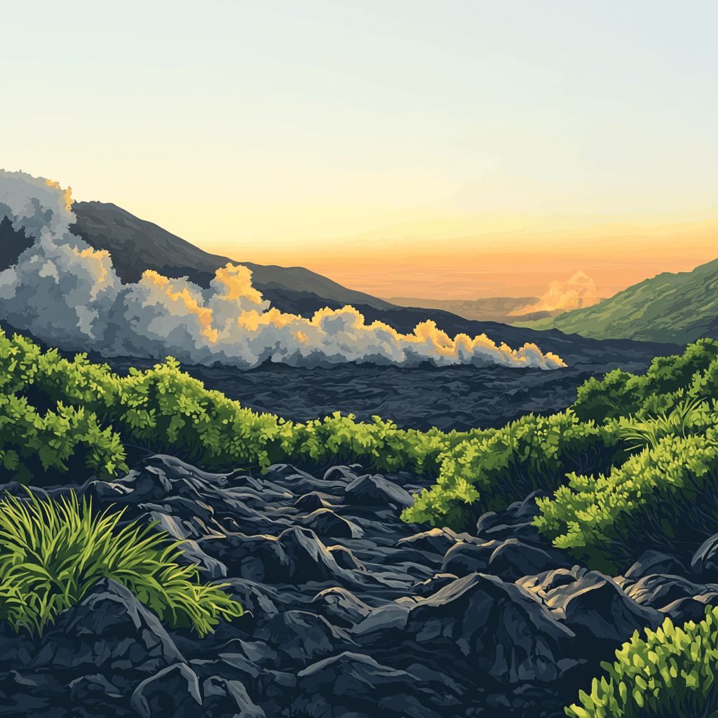 Hawaii Volcanoes National Park Paint By Numbers