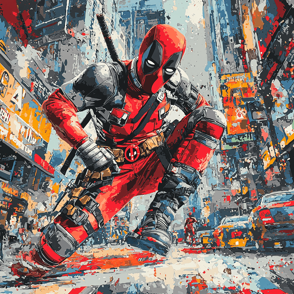 Ryan Reynolds: The Charismatic Wit Of Deadpool Paint By Number