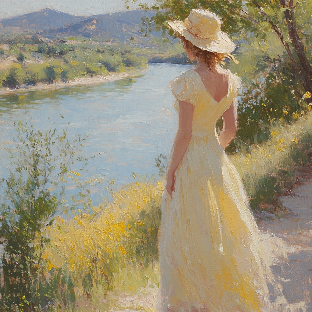 John Singer Sargent Inspired River Portrait Paint by numbers art
