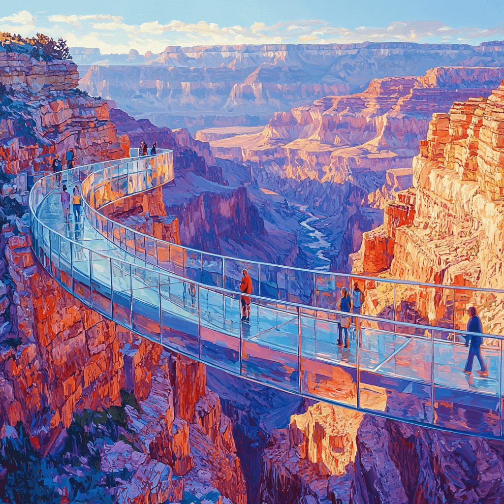 Grand Canyon Skywalk DIY Paint By Numbers