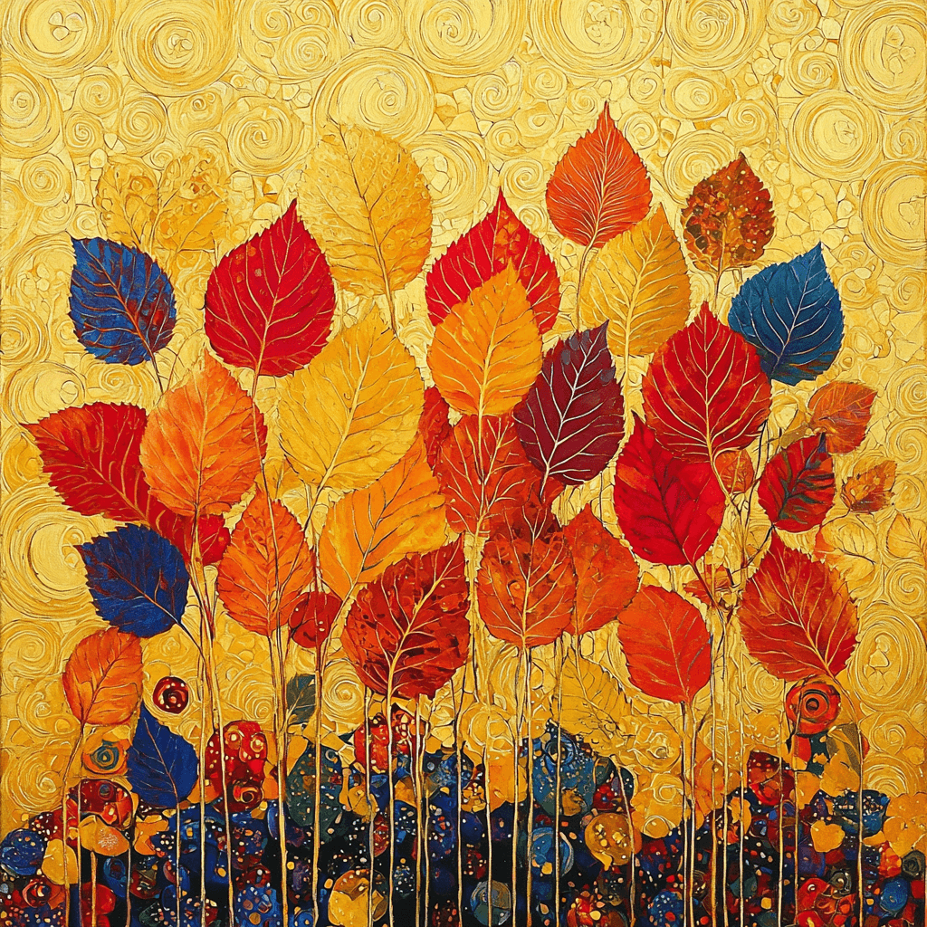 Gustav Klimt Inspired Melodies Of Autumn DIY Paint By Numbers