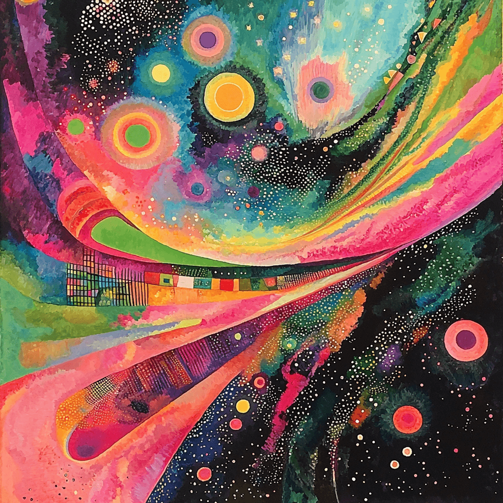 Wassily Kandinsky Inspired Psychedelic Space Odyssey Paint By Numbers