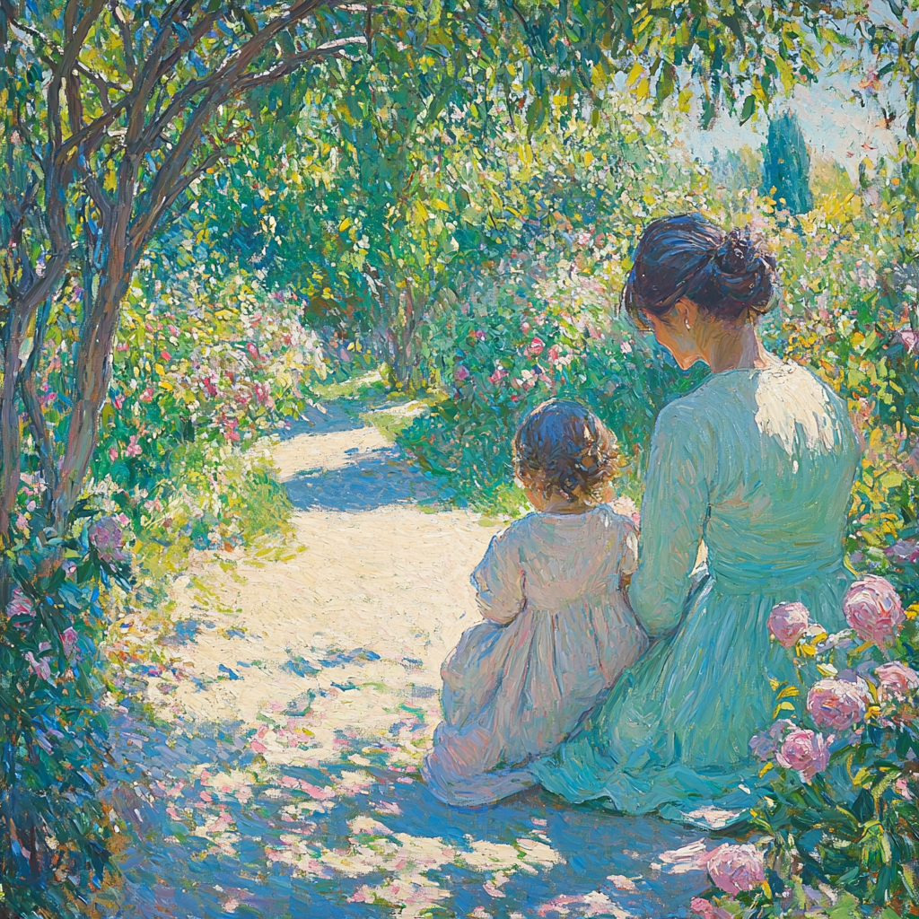 Serene Motherhood Afternoon Numbered Painting Kits
