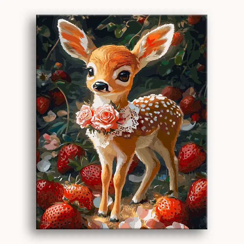 Happy Painting Exclusive DIY Paint by Number Kit Stress Relief Relaxation Toys Beginner Painting Kits Handicrafts with Lions Flowers & Birds Designs