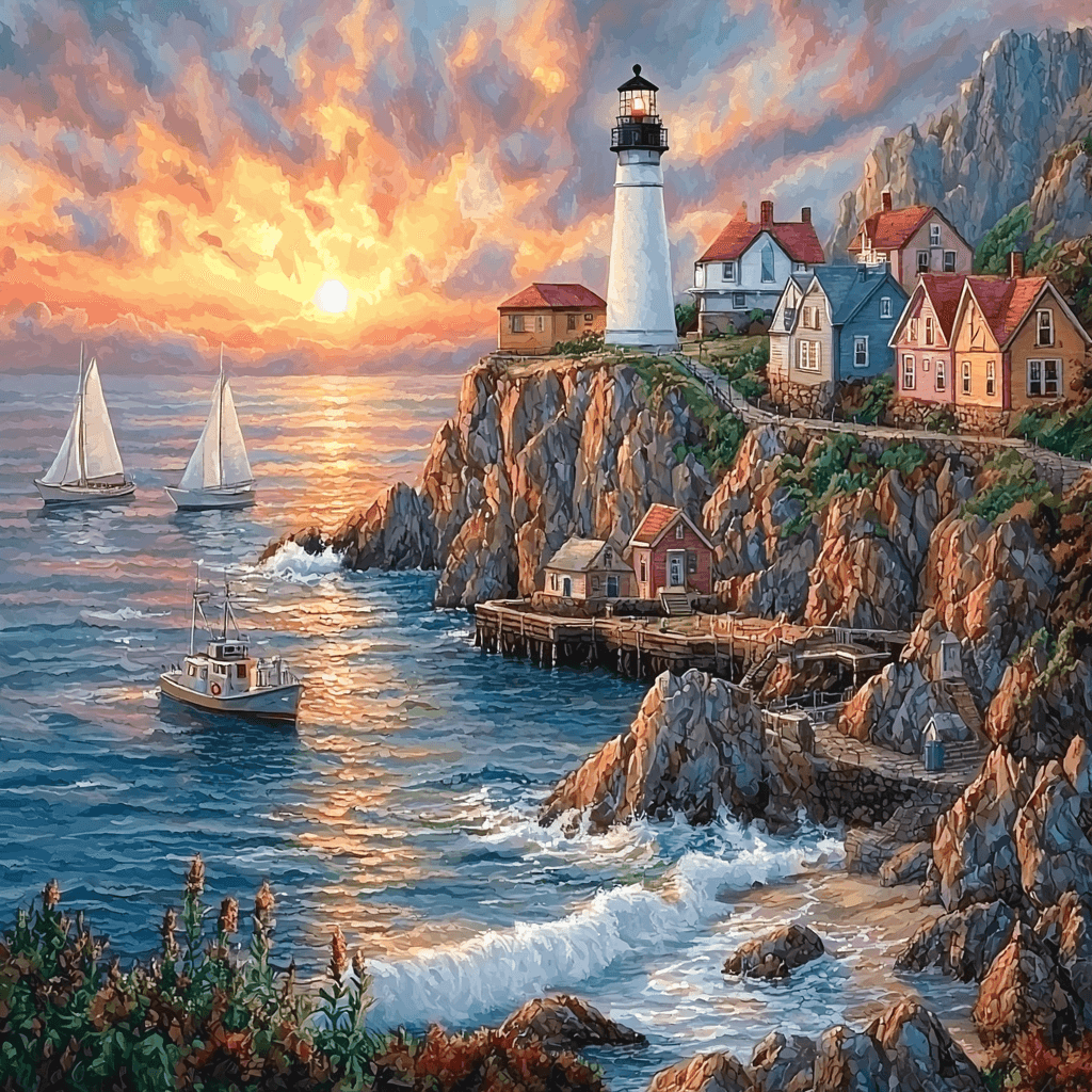 Peggy's Cove - Nova Scotia Painting By Numbers Kit