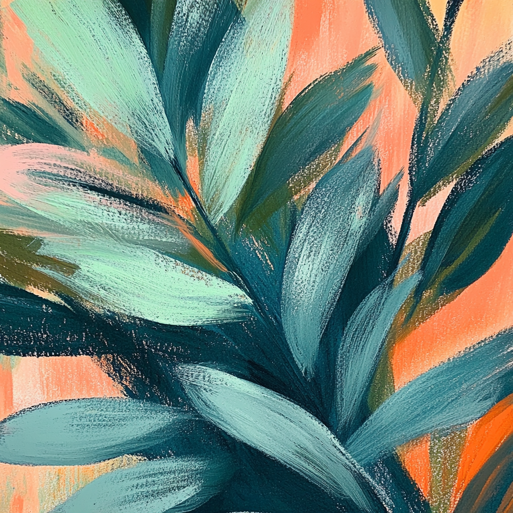 Edgar Degas Inspired Botanical Movement painting number kit