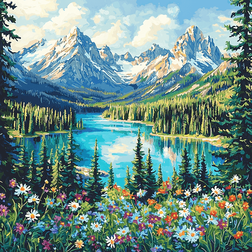 The Canadian Rockies Paint By Number