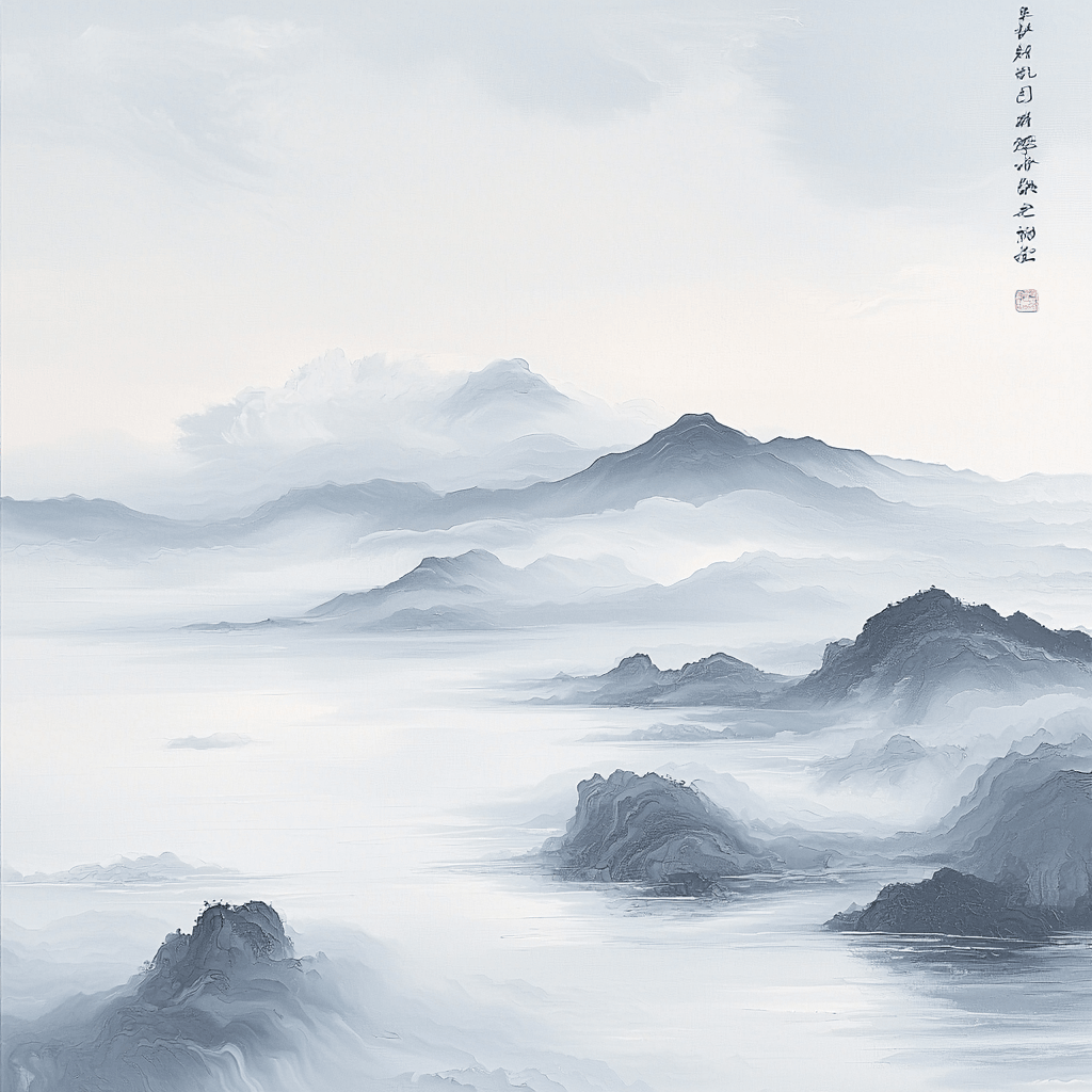 Zhao Mengfu Inspired Dance Of The Clouds Number Painting