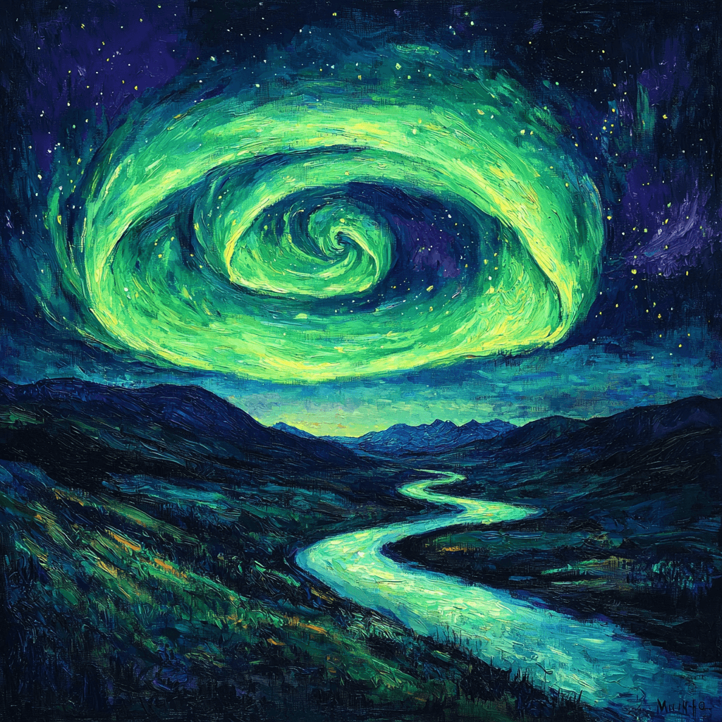 Edvard Munch Inspired Luminous Aurora Night DIY Paint By Numbers