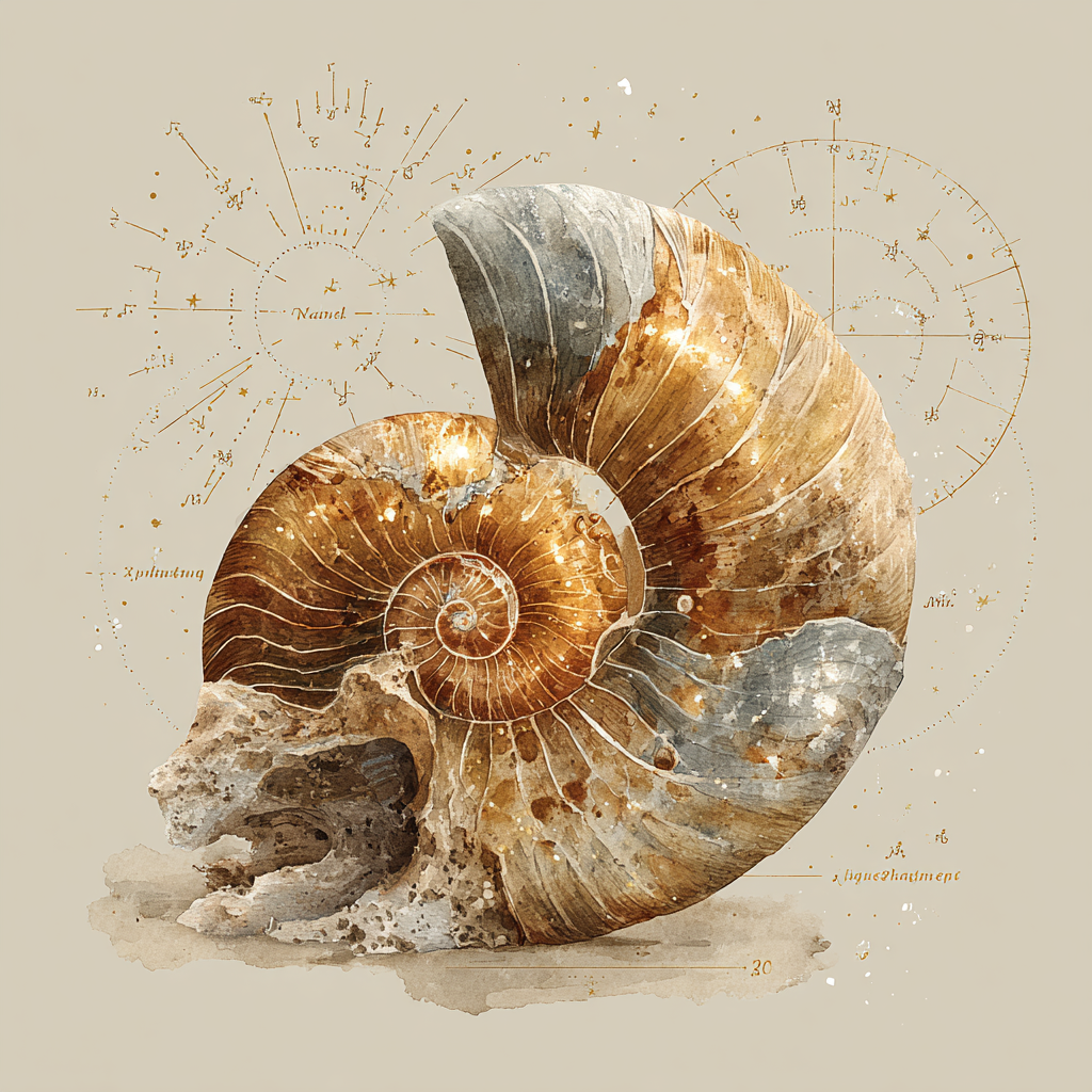 Leonardo Da Vinci Inspired Fossil Constellations paint by number