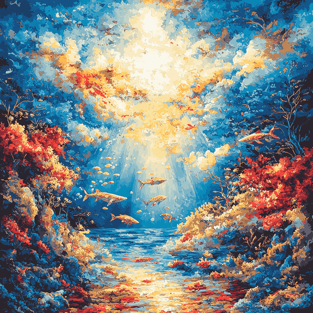 Salvador Dali Inspired Surrealist Ocean Dreams Paint By Numbers Kits