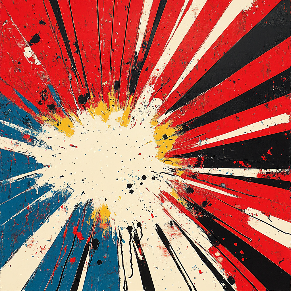 Jackson Pollock Inspired Solar Wind Tangle Paint by numbers kits