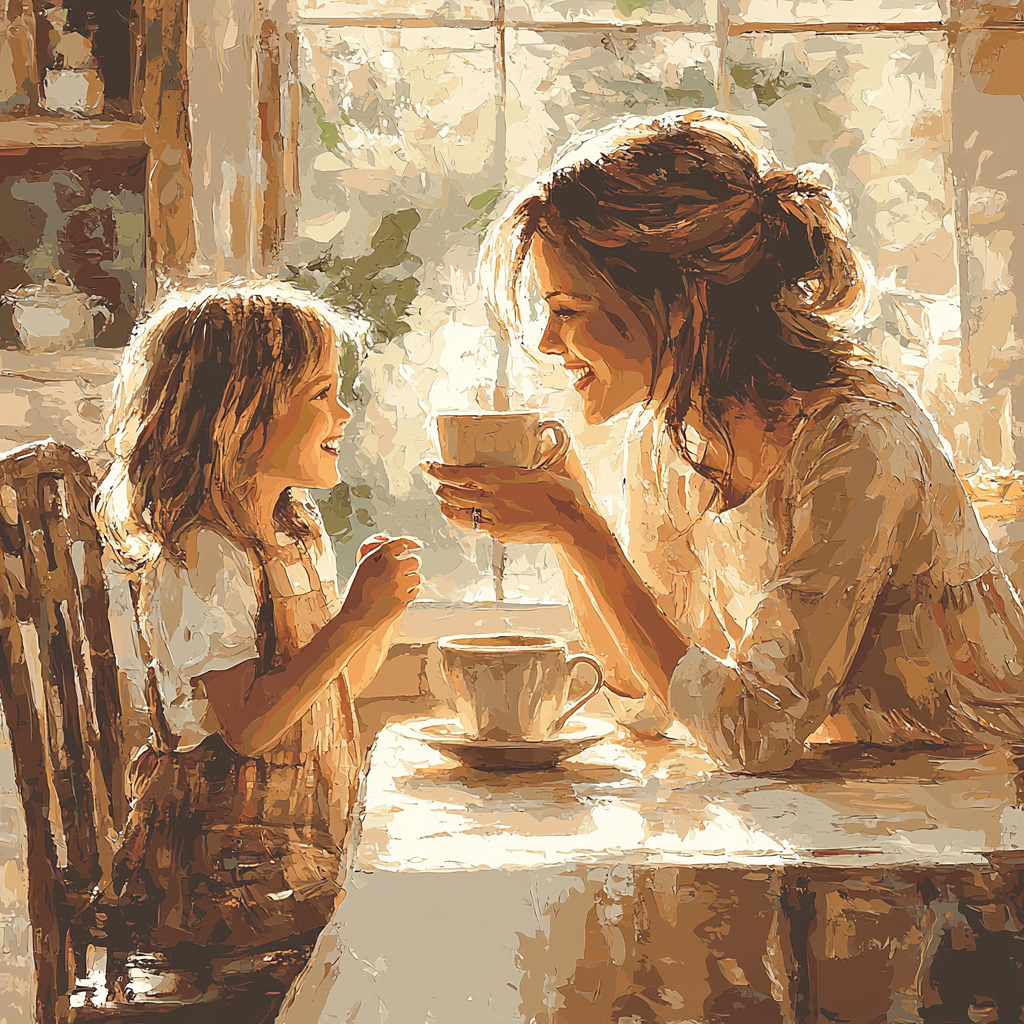 Mom's Morning Coffee Number Painting