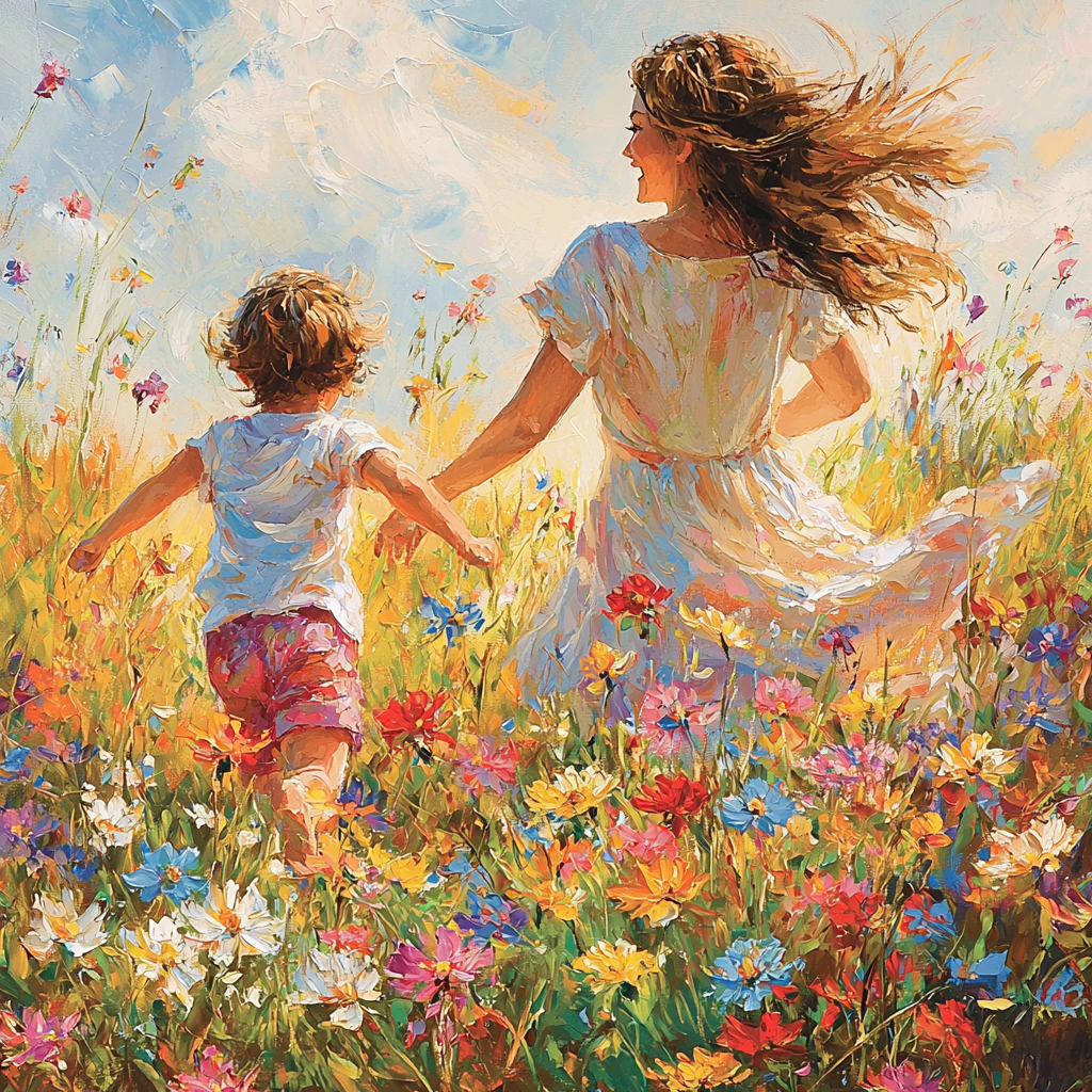 Sunny Days And Laughter Number Painting