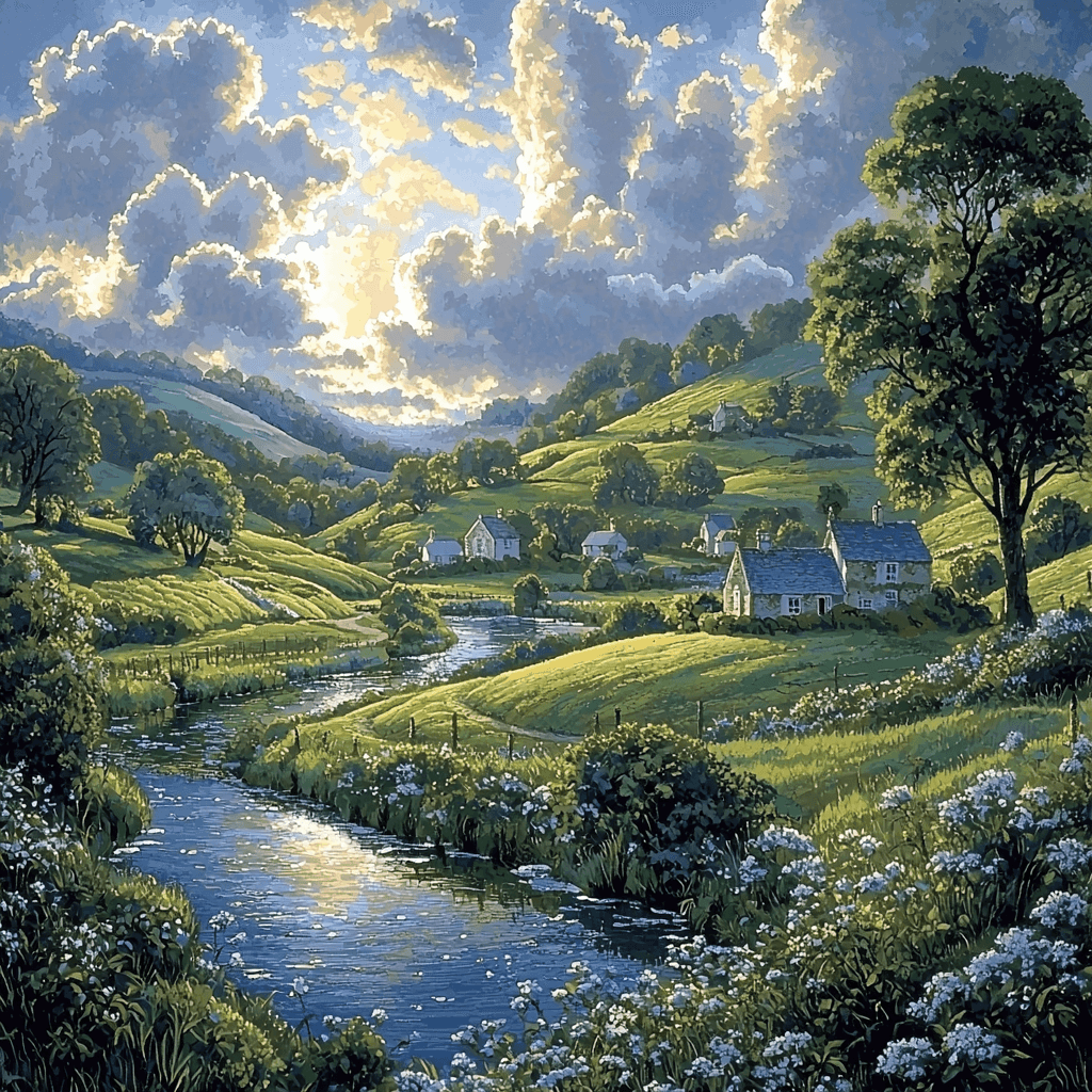 John Constable Inspired Charming Countryside Escape Paint By Numbers