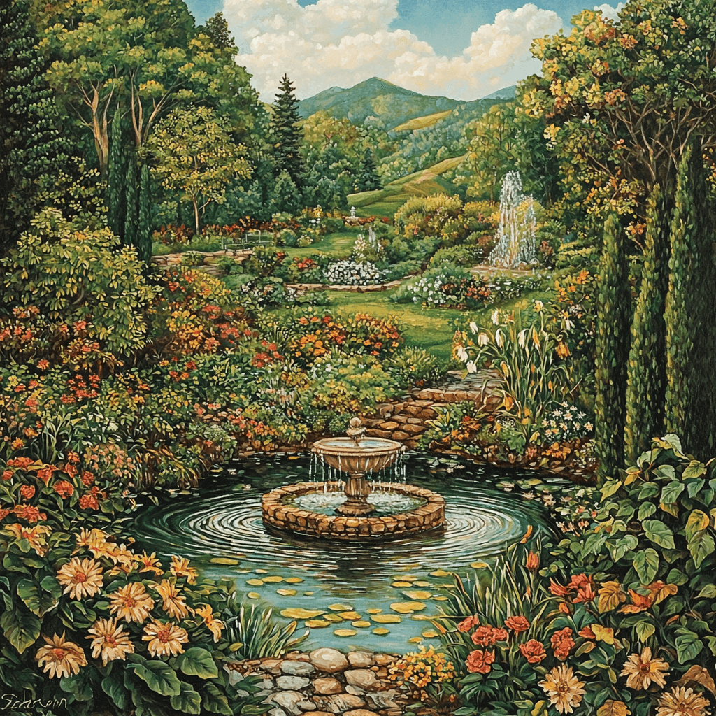 Sandro Botticelli Inspired Renaissance Garden Stroll Numbered Painting Kits