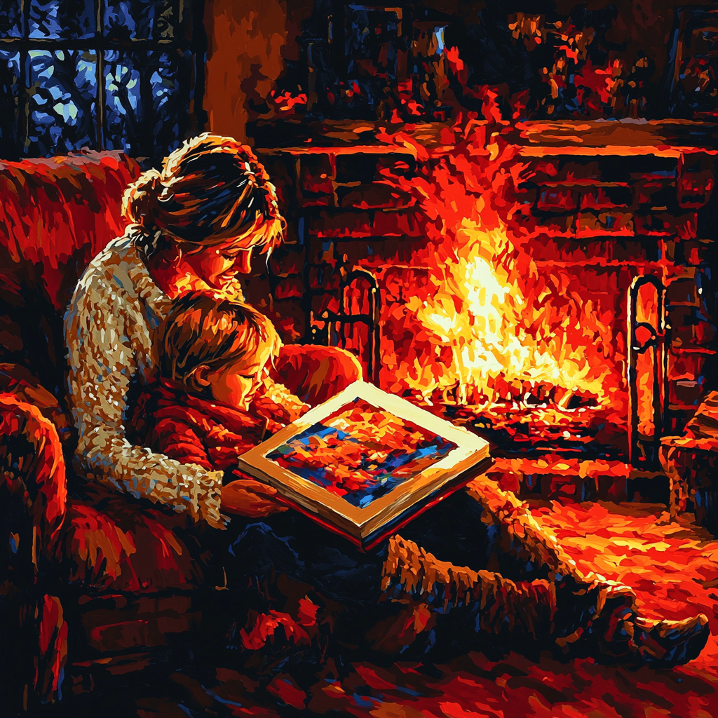 Tales By The Fireplace Paint By Number