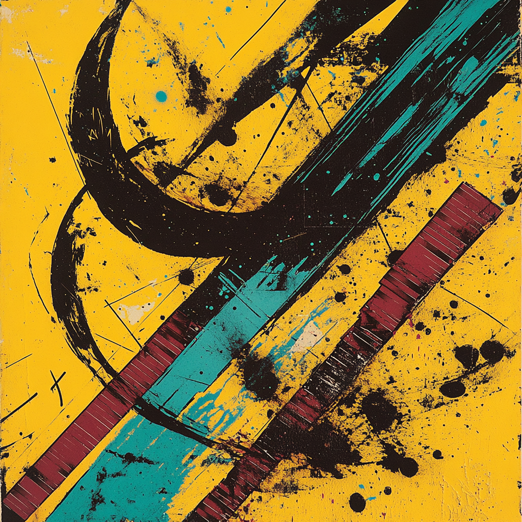 Jean-Michel Basquiat Inspired Stellar Graffiti Painting by numbers kit