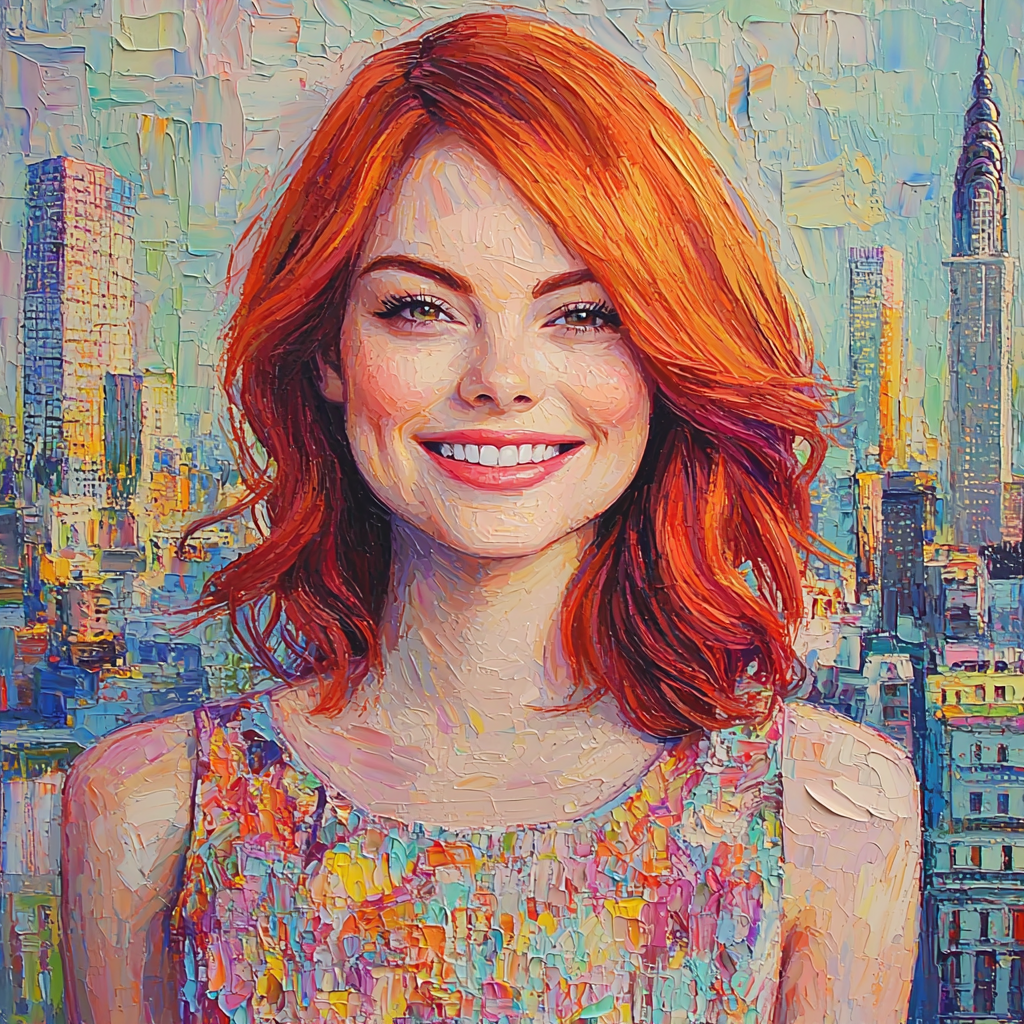 Emma Stone: A Kaleidoscope Of Charm And Talent Paint By Number