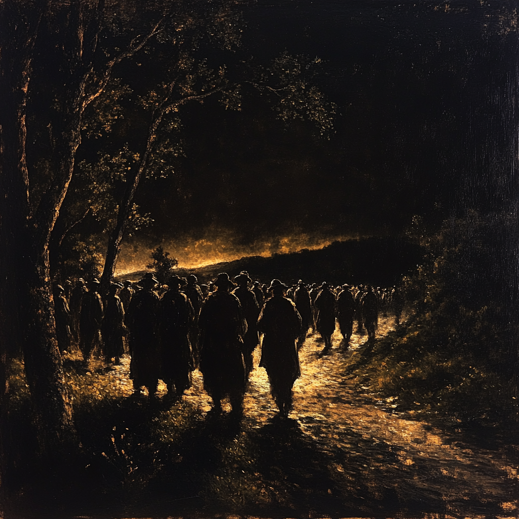 Goya Inspired Midnight Procession Paint by numbers kits