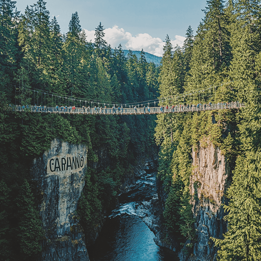 Capilano Suspension Bridge Park Paint By Color