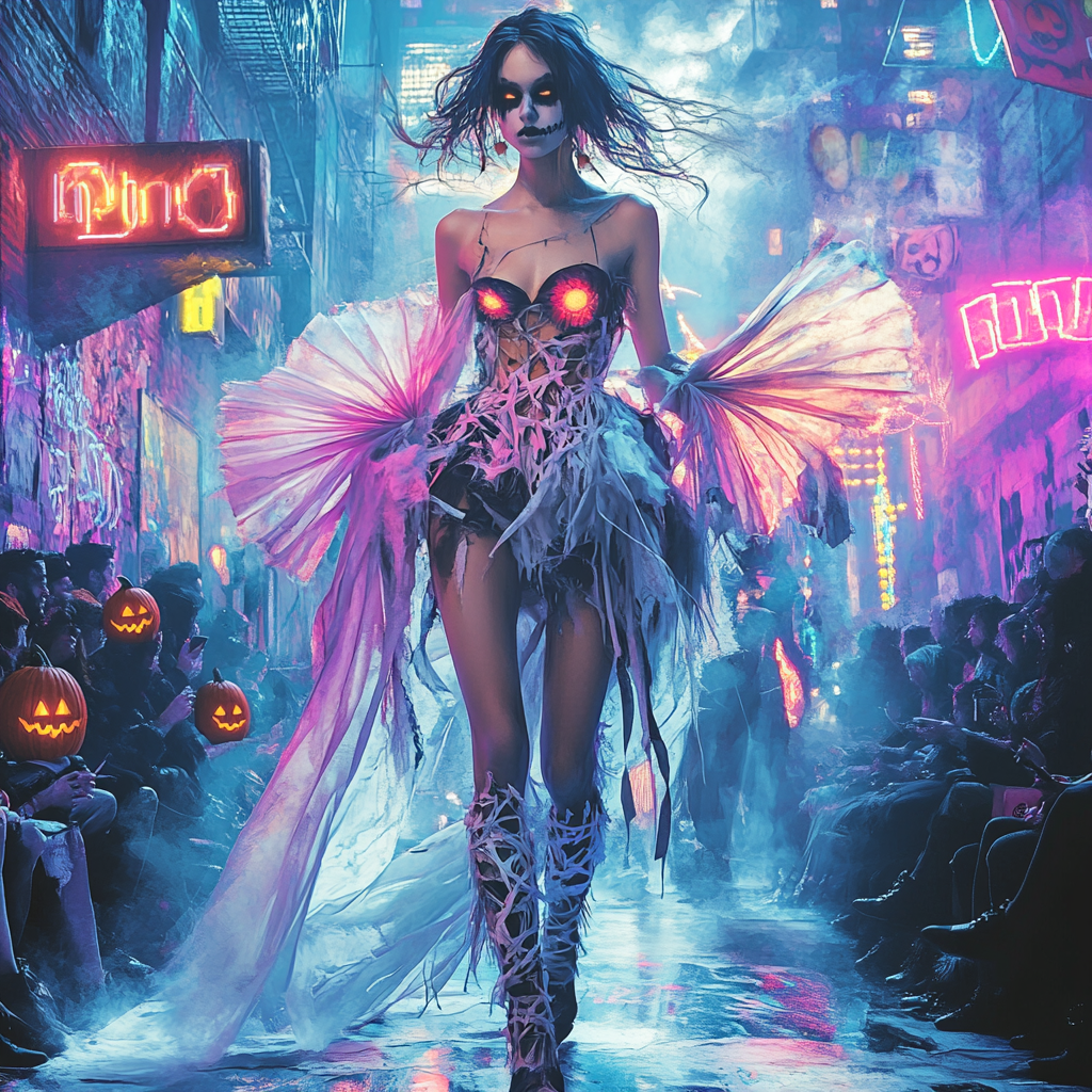 Ghoul Street Fashion Runway Spooky Edition DIY paint by numbers