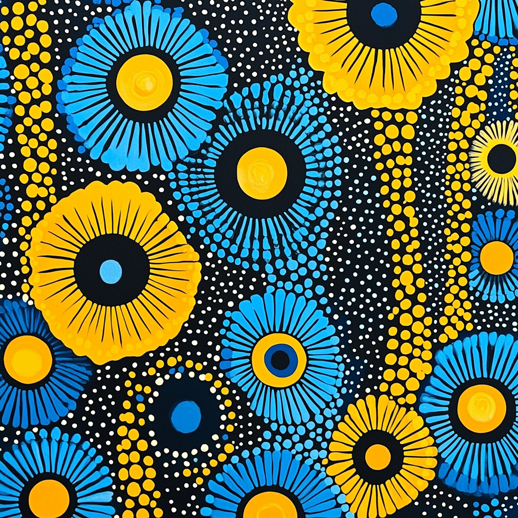 Yayoi Kusama Inspired Kaleidoscope Of Infinite Patterns DIY Paint By Numbers