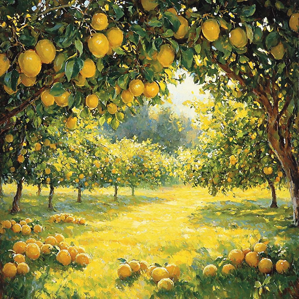 John Singer Sargent Inspired Radiant Summer Orchard Numbered Painting Kits