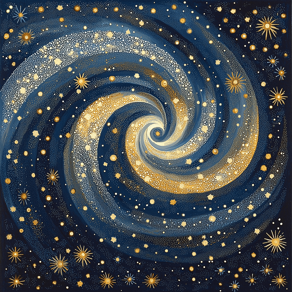 Georges Seurat Inspired Luminous Starry Dance Painting Number Kit