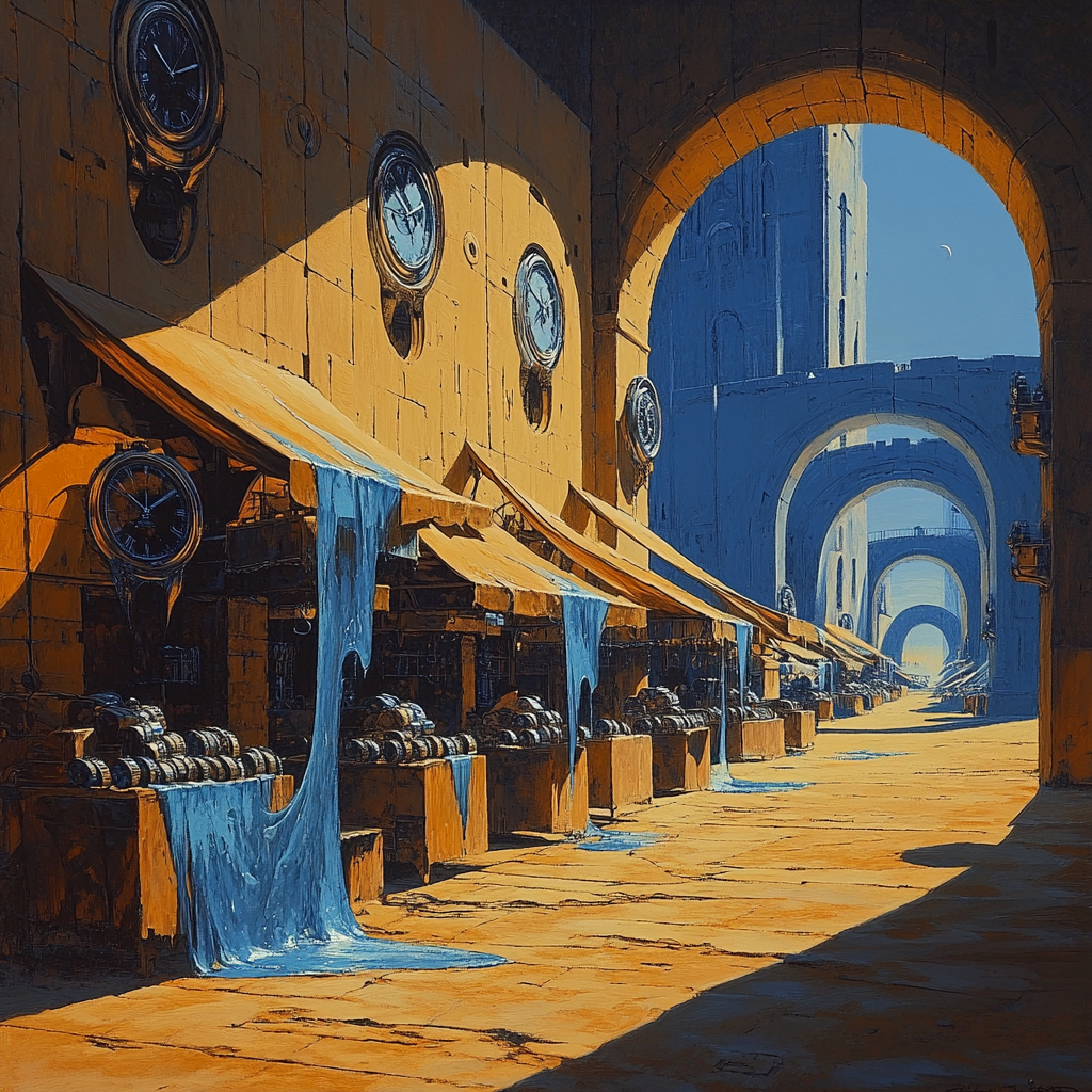 Salvador Dali Inspired Desert Clock Market paint by numbers