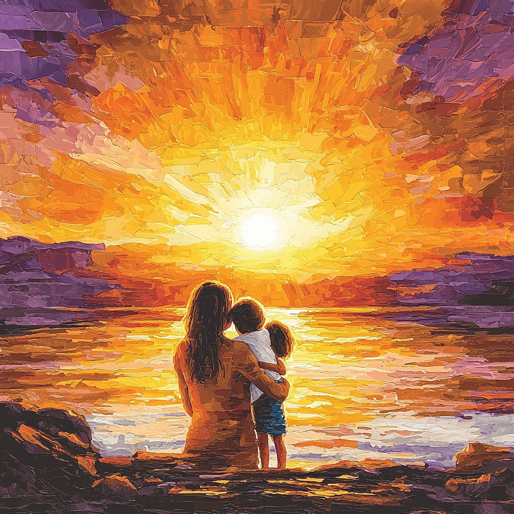 Sunset Hugs Paint By Numbers Kits