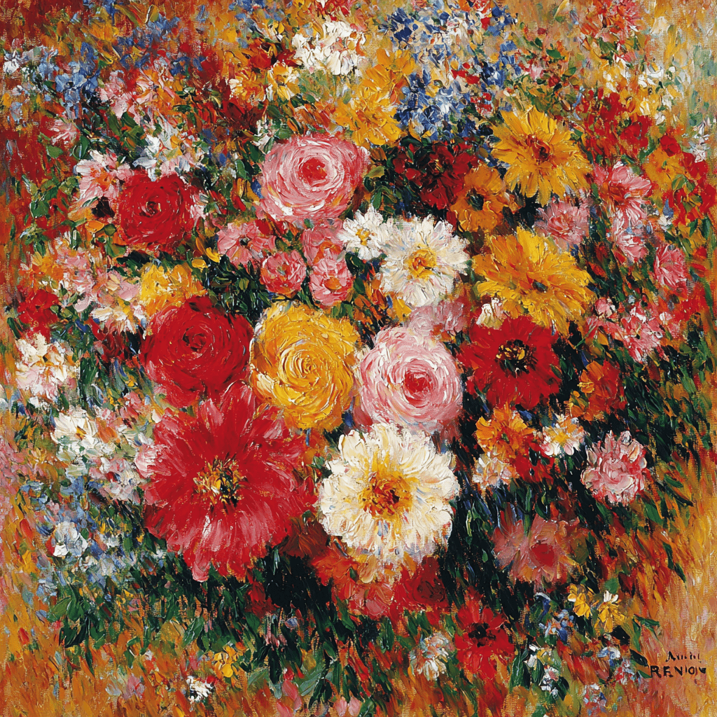 Pierre-Auguste Renoir Inspired Wildflower Joy Paint By Numbers