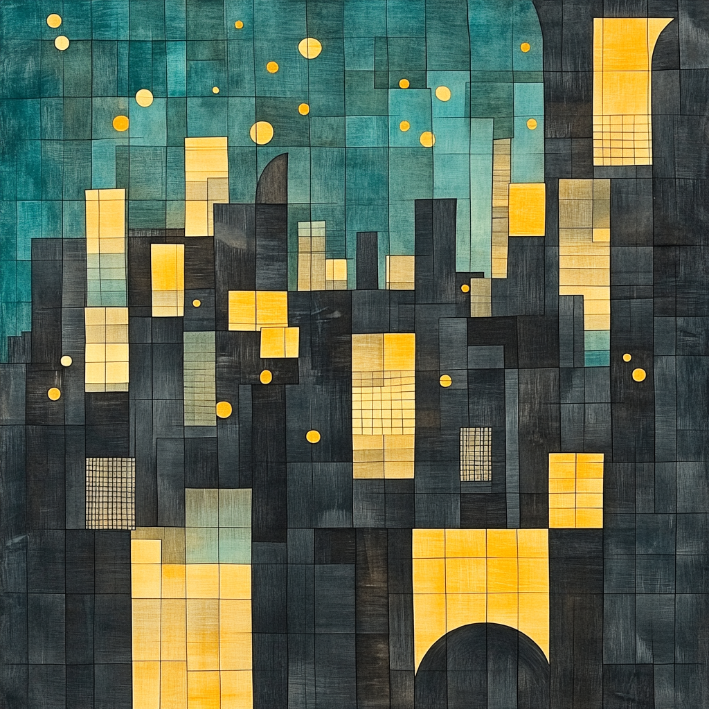 Paul Klee Inspired Urban Melody Paint by numbers art