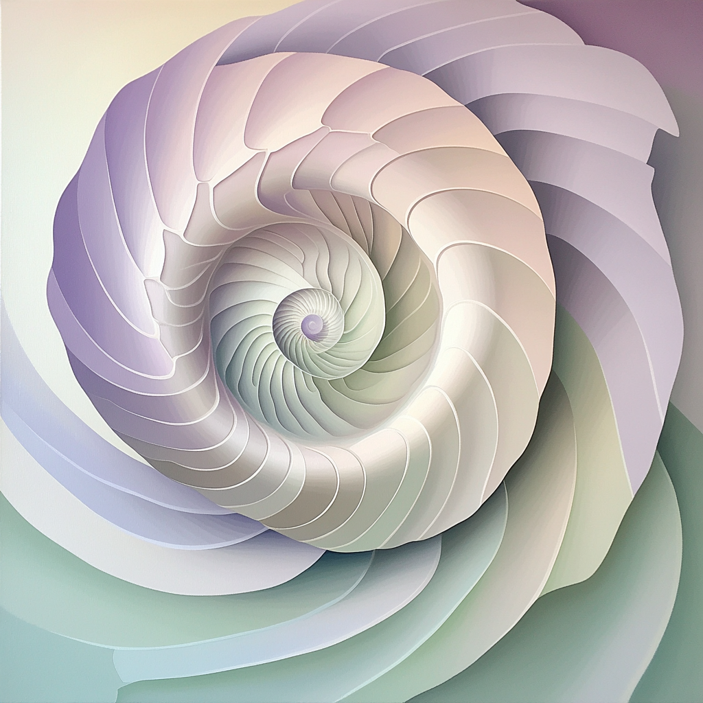 Georgia OKeeffe Inspired Lavender Shell Abstraction painting number kit
