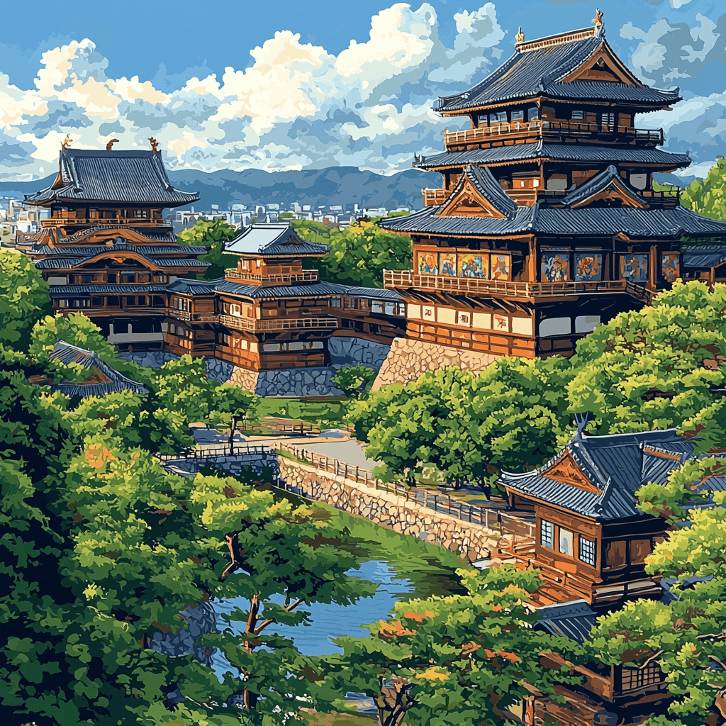 Nijo Castle - Kyoto Painting Number Kit