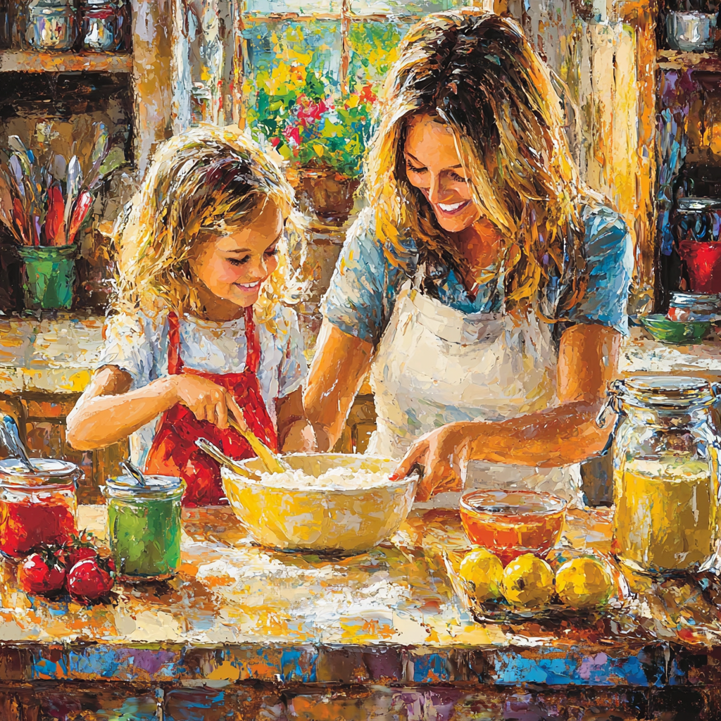 Baking With Love Number Painting