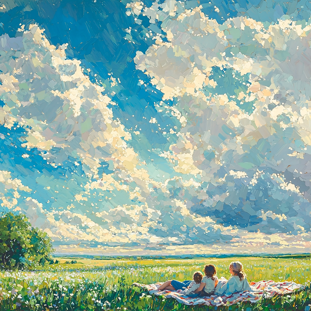 Pondering The Sky Painting Number Kit