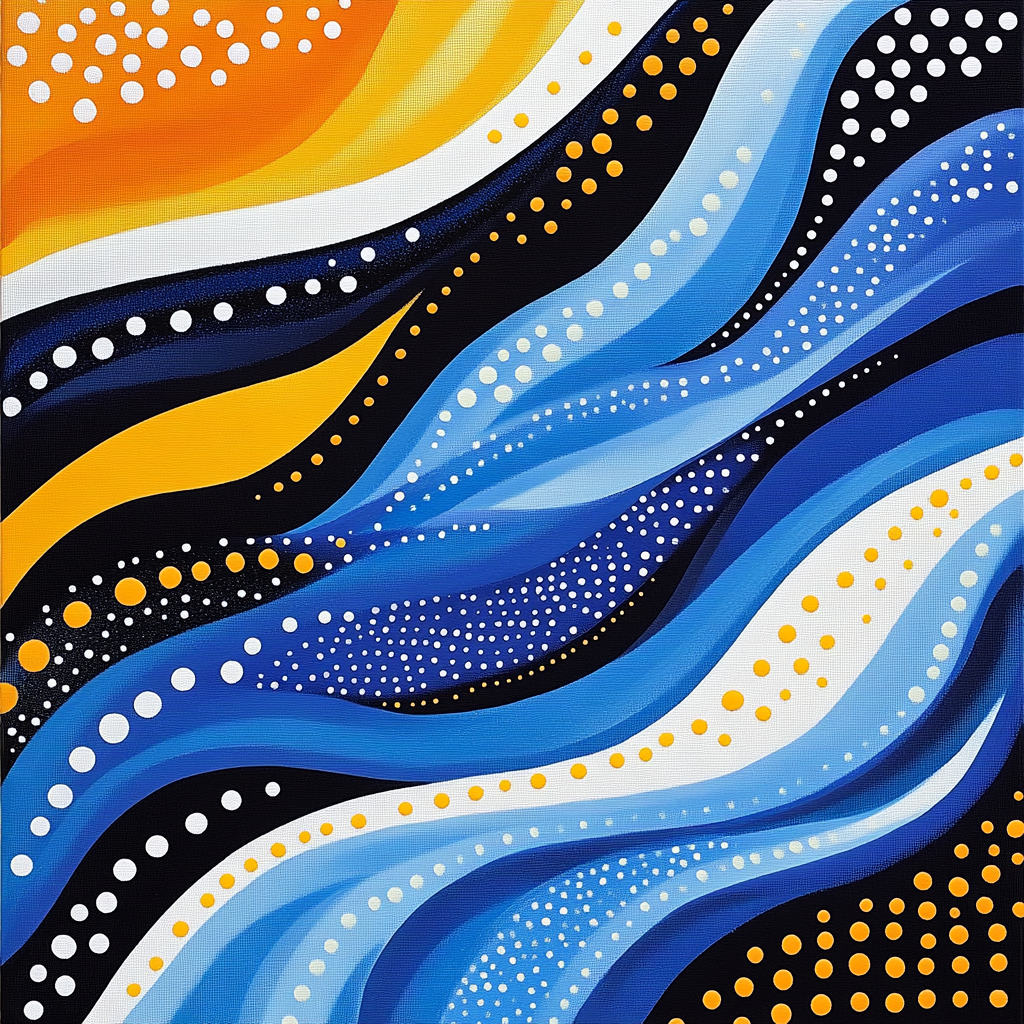 Yayoi Kusama Inspired Infinite Tide Paint by numbers art