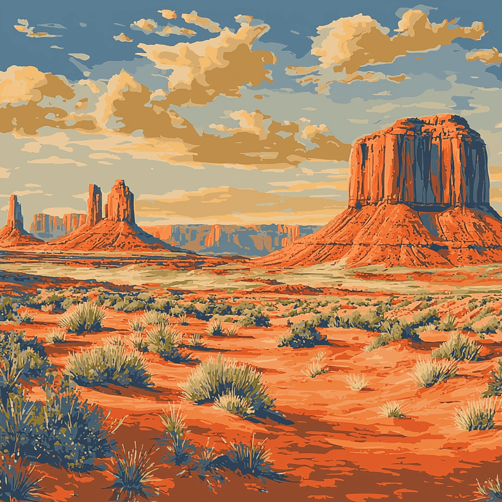 Monument Valley Navajo Tribal Park Paint By Numbers