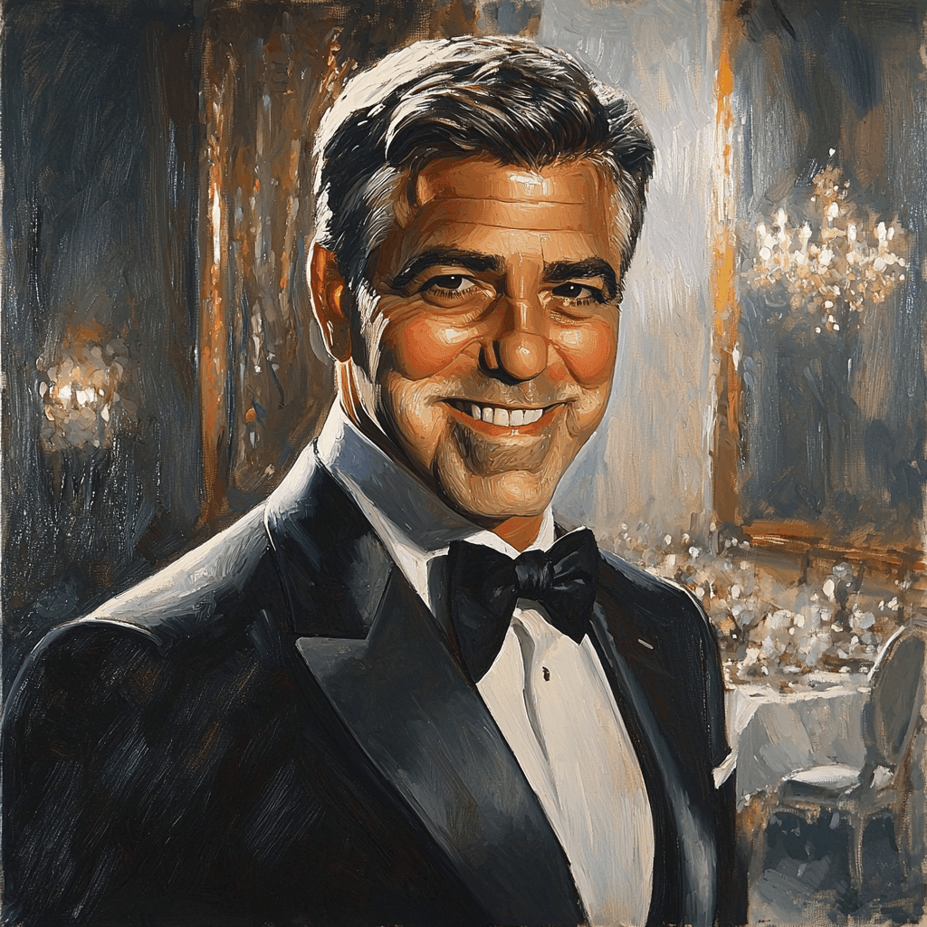 George Clooney: The Classic Gentleman Of Cinema Paint By Color