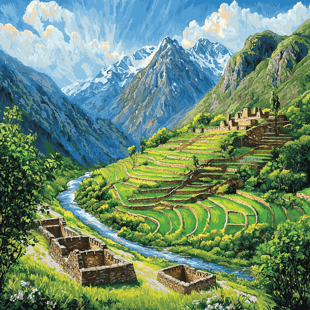Andes' Sacred Valley Numbered Painting Kits