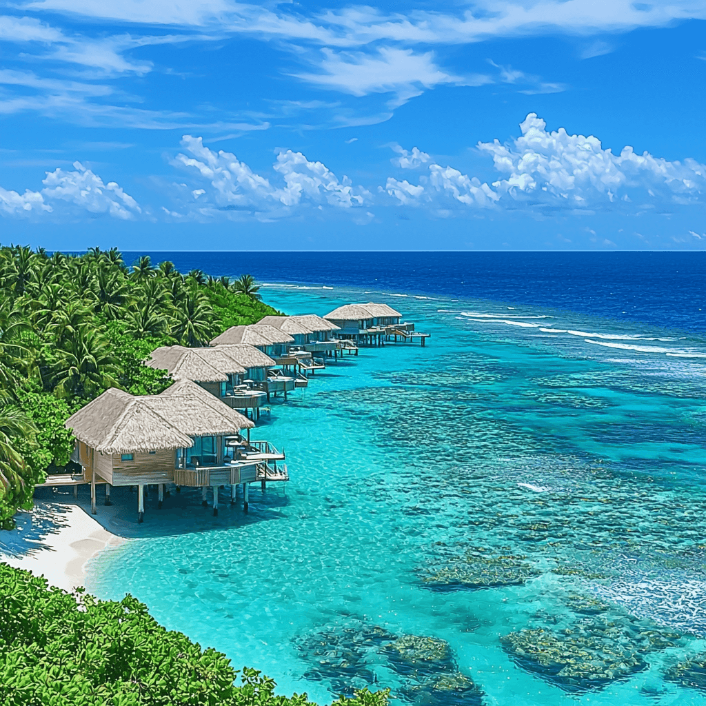 The Maldives - Indian Ocean Paint By Number