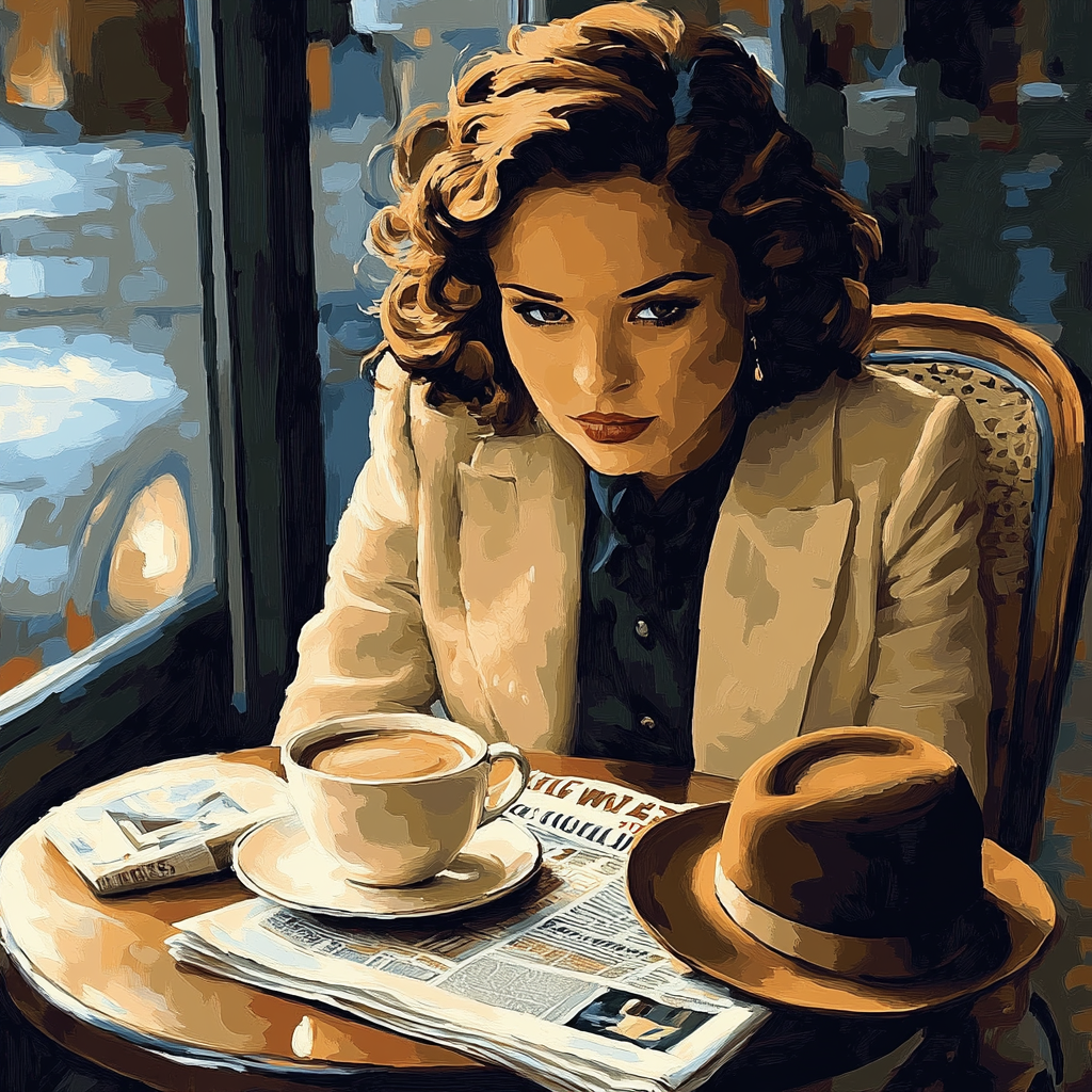 Sargent Inspired Café Portrait Paint by numbers kits