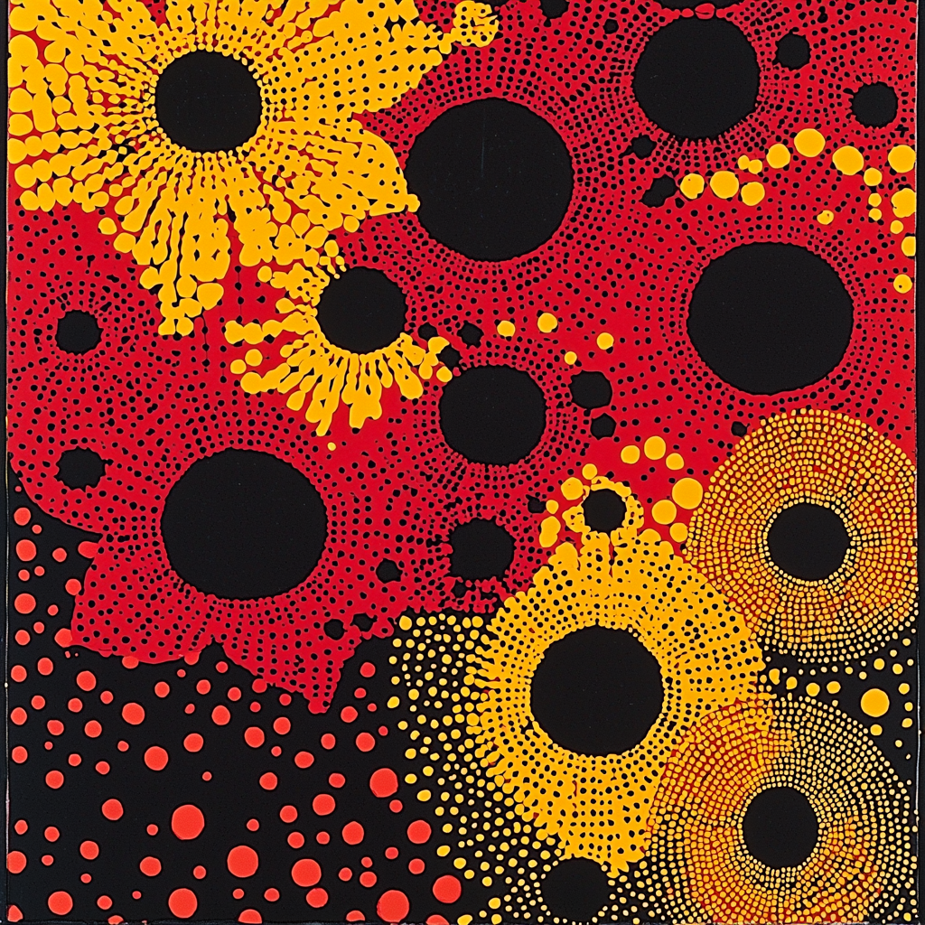 Yayoi Kusama Inspired Eternal Dots Paint By Number