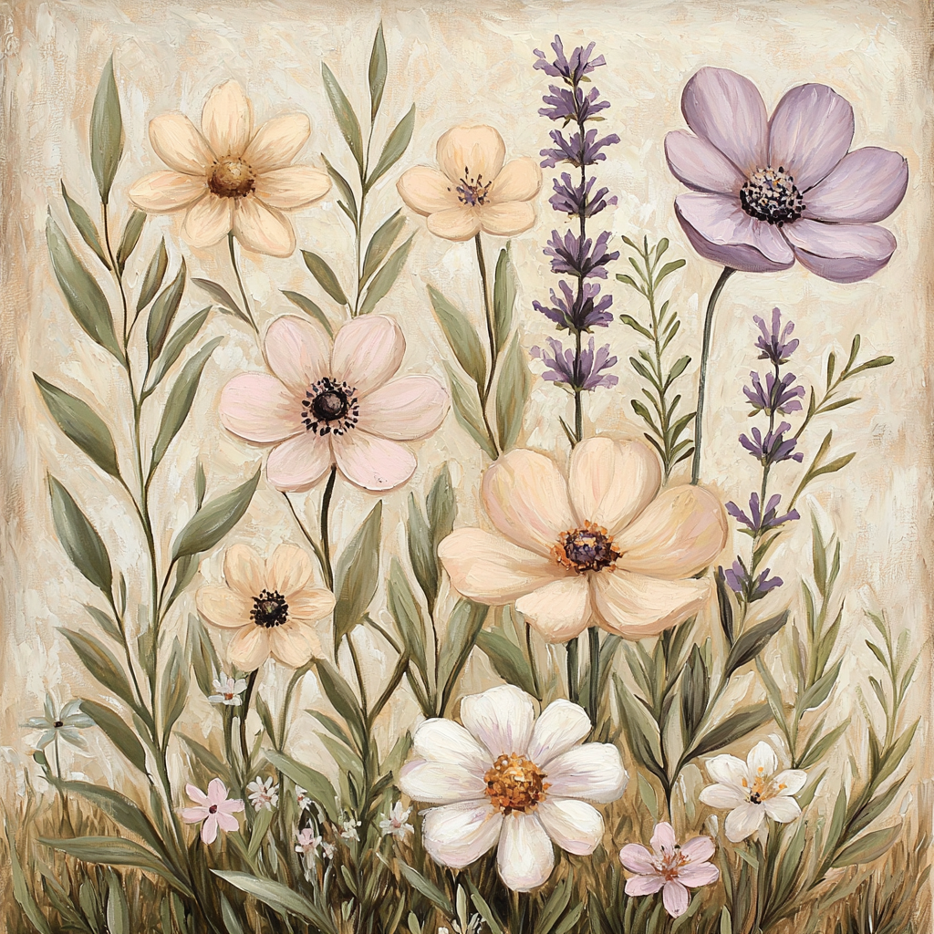 Leonardo Da Vinci Inspired Dreams In Flora Painting Number Kit