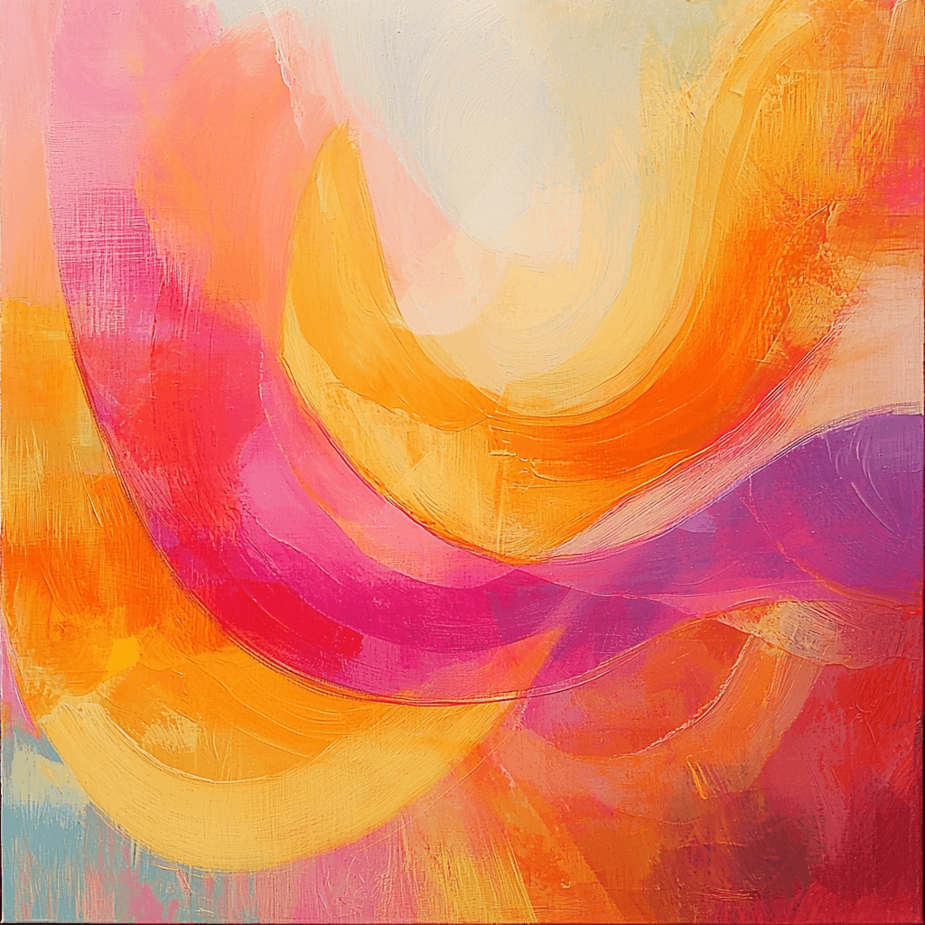 Abstract Art Style Inspired Abstract Dawn Paint By Numbers Art