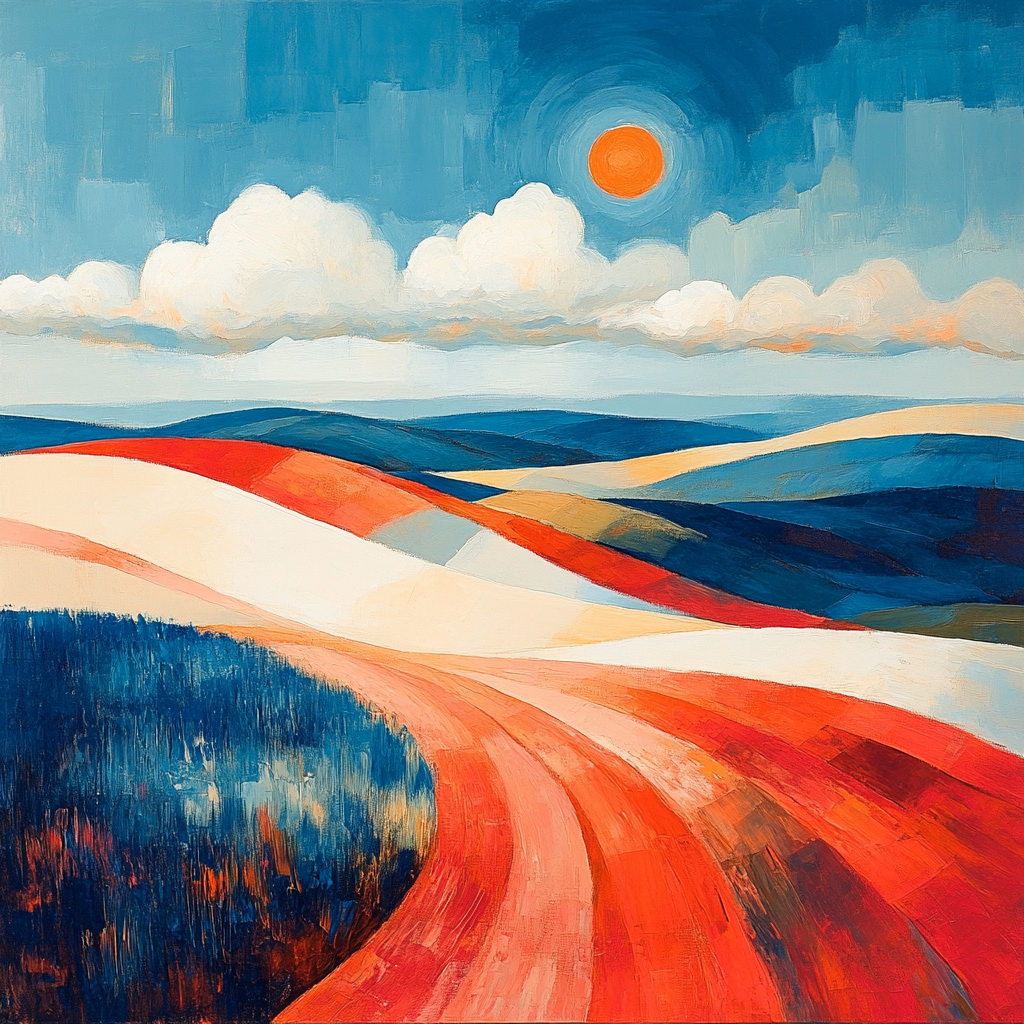 Paul Cézanne Inspired Chromatic Fields Paint by numbers kits