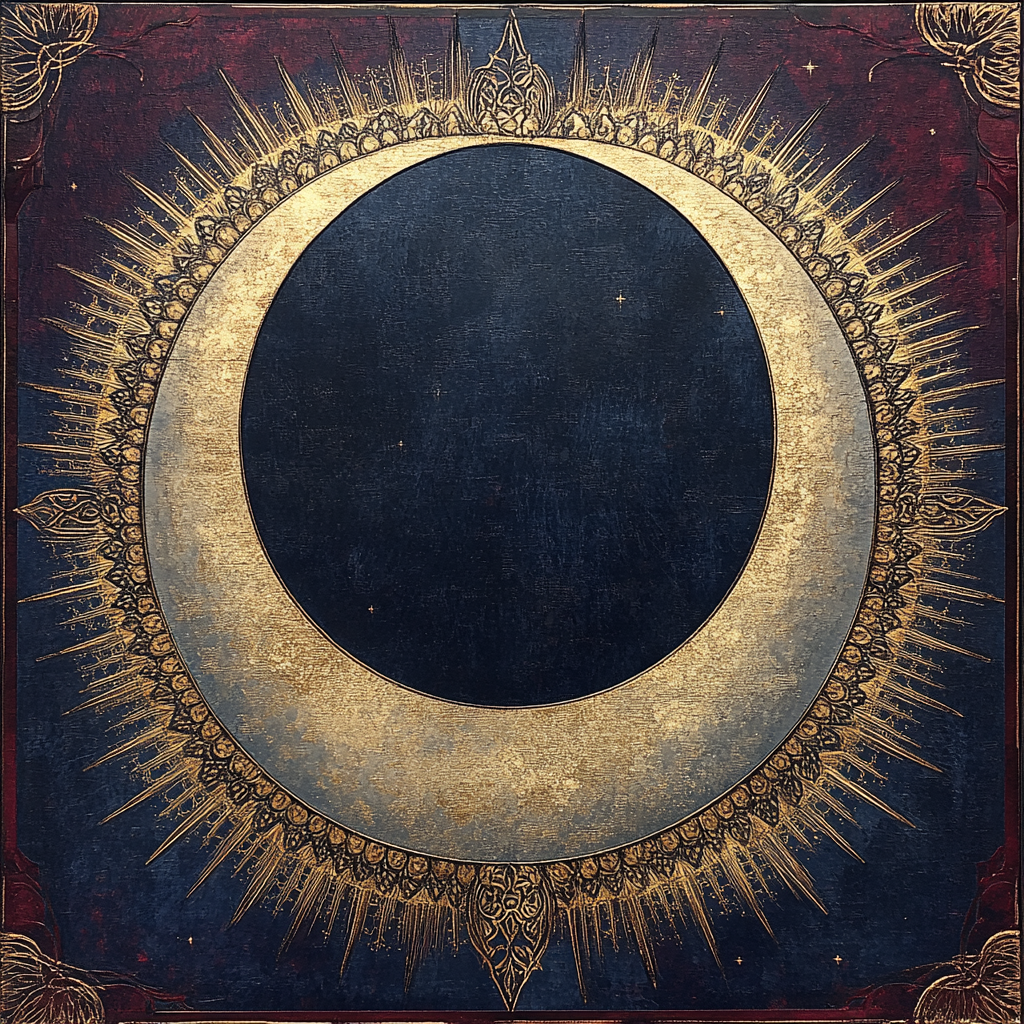 Gustav Klimt Inspired Opulent Eclipse DIY paint by numbers