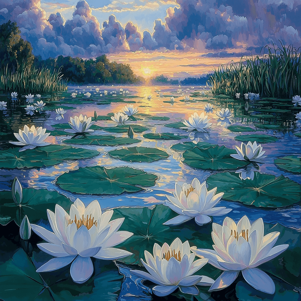 Claude Monet Inspired Monet's Tranquil Waters Numbered Painting Kits