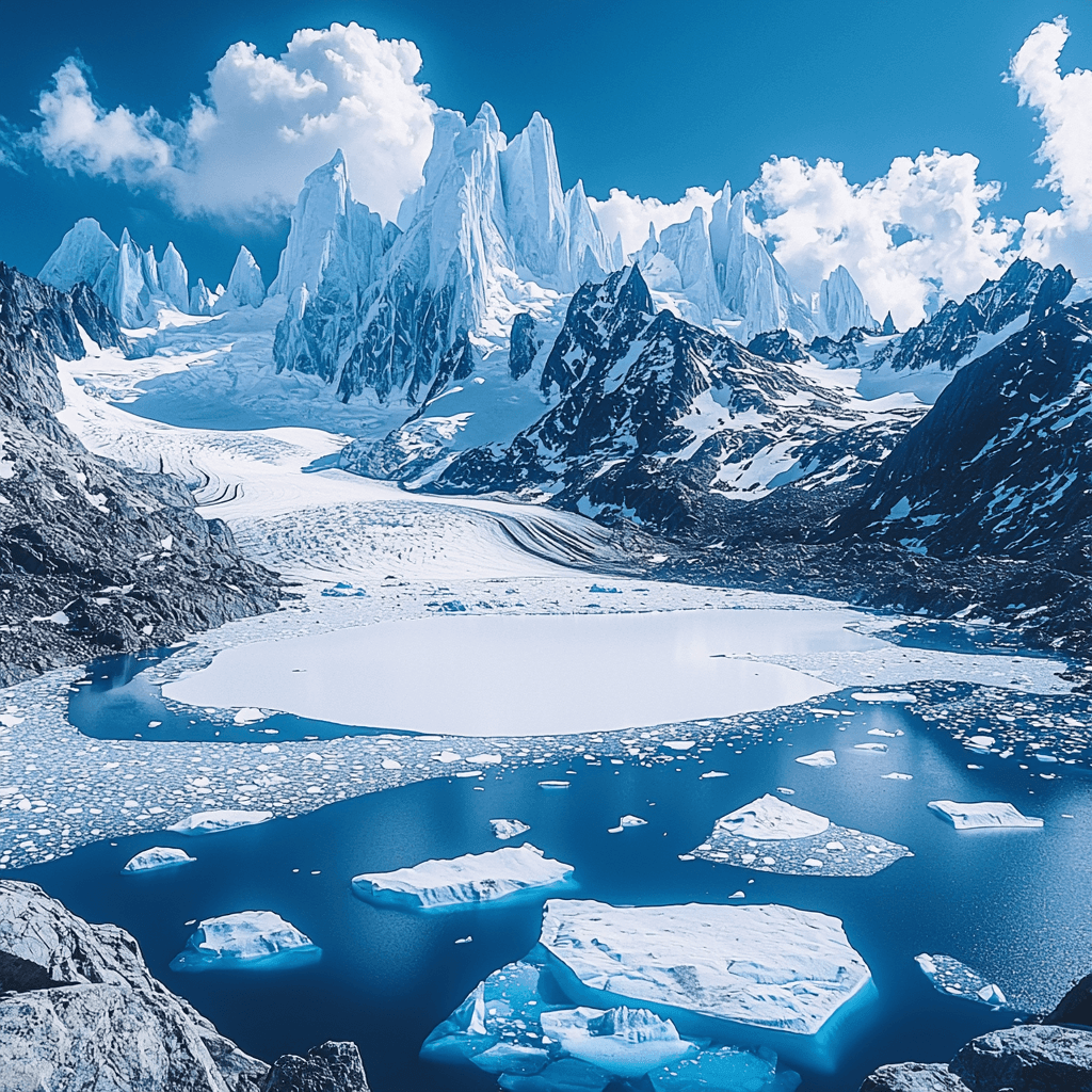 Patagonian Ice Fields Paint By Number